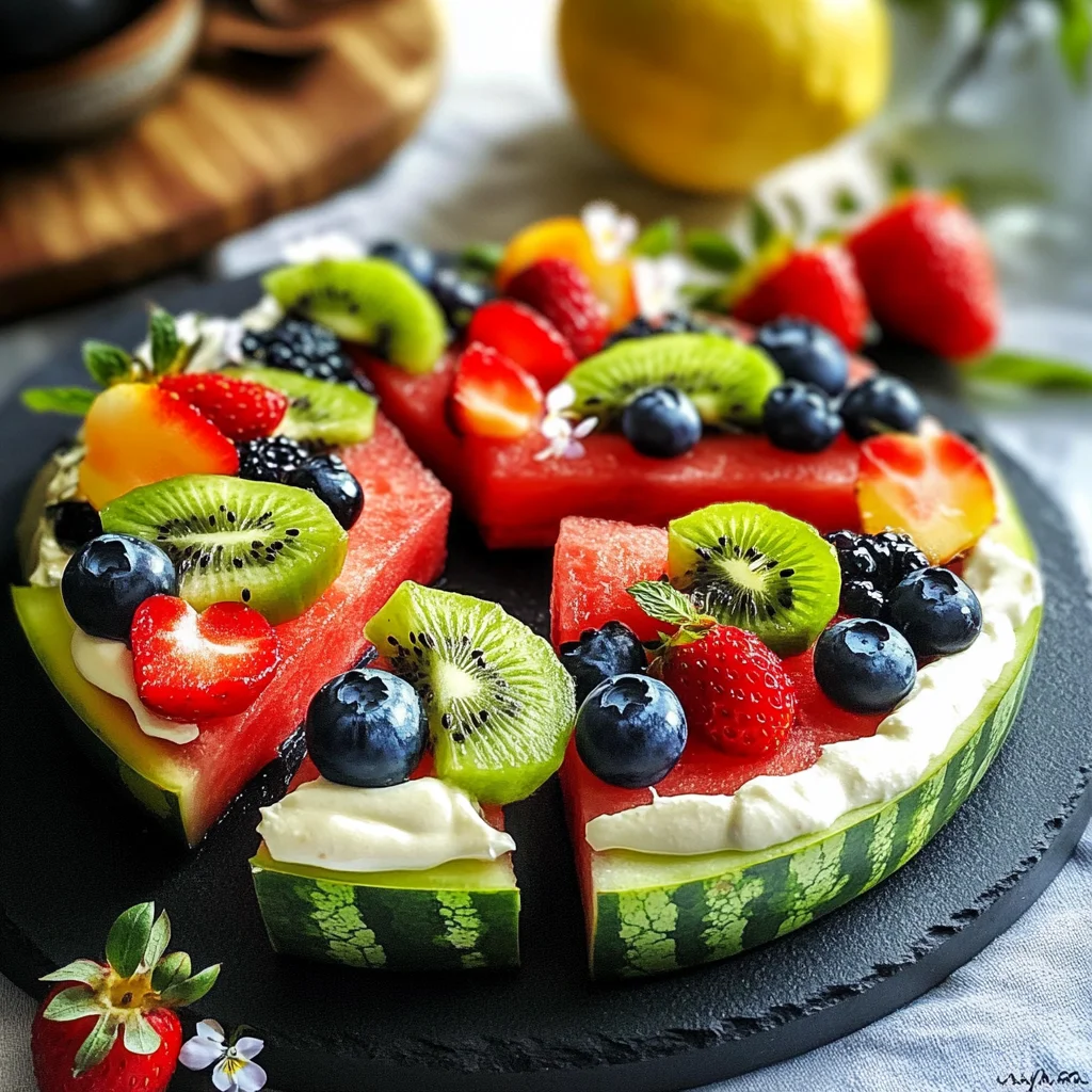 Watermelon Pizza Recipe