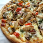 White Chicken & Garlic Pizza