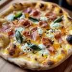 White Pizza with Prosciutto & Hot Honey