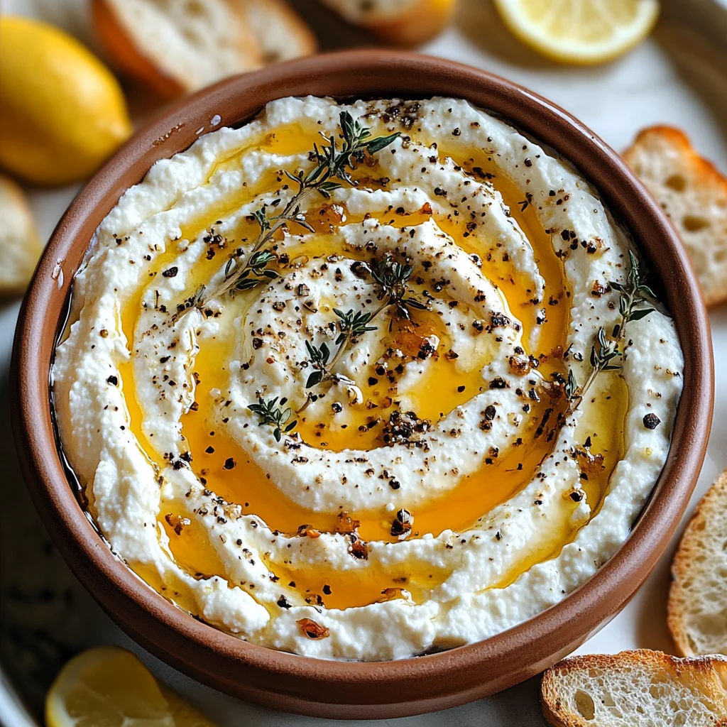 Appetizer Recipes Classy – Spicy Ricotta Dip with Hot Honey