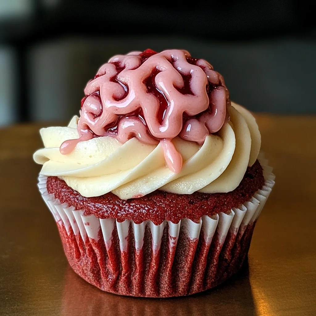 Bleeding Brain Cupcakes