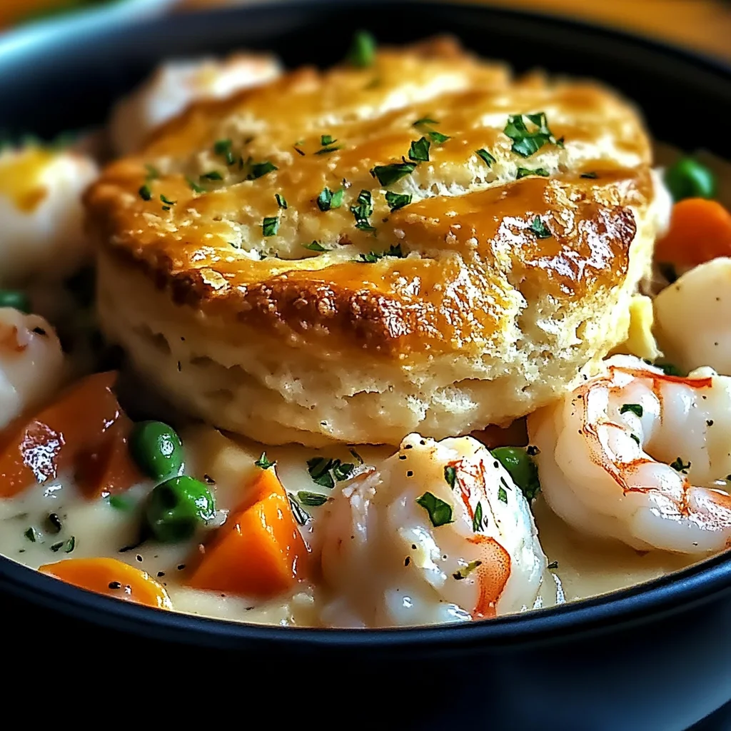Cheddar Bay Biscuit Seafood Pot Pie: An Incredible Comforting Delight