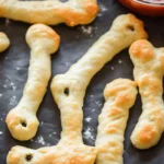 Cheesy Halloween Breadstick Bones