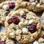 Cranberry White Chocolate Oatmeal Cookies