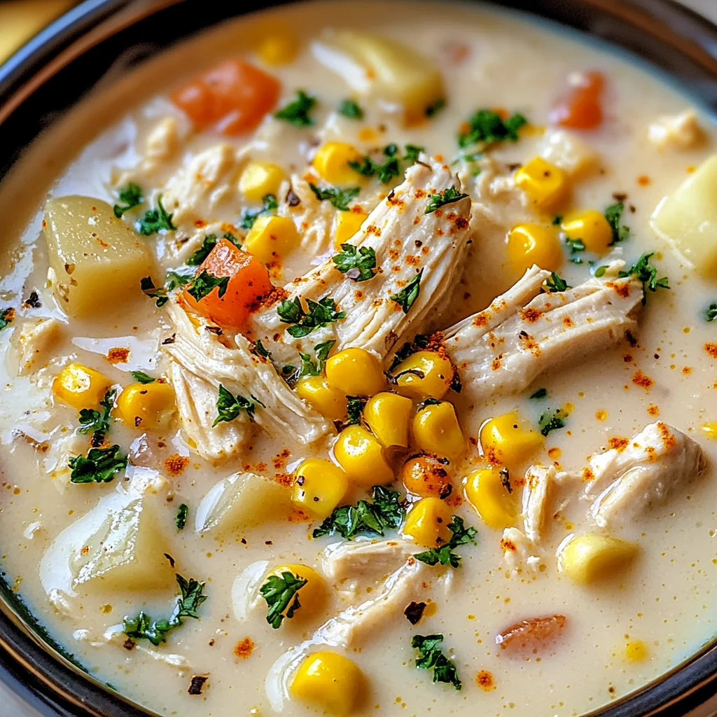 Crockpot Chicken Corn Chowder