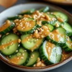 Cucumbers in Spicy Peanut Sauce