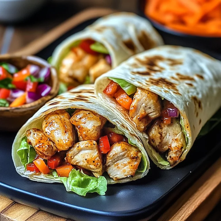 Firecracker Chicken Wraps