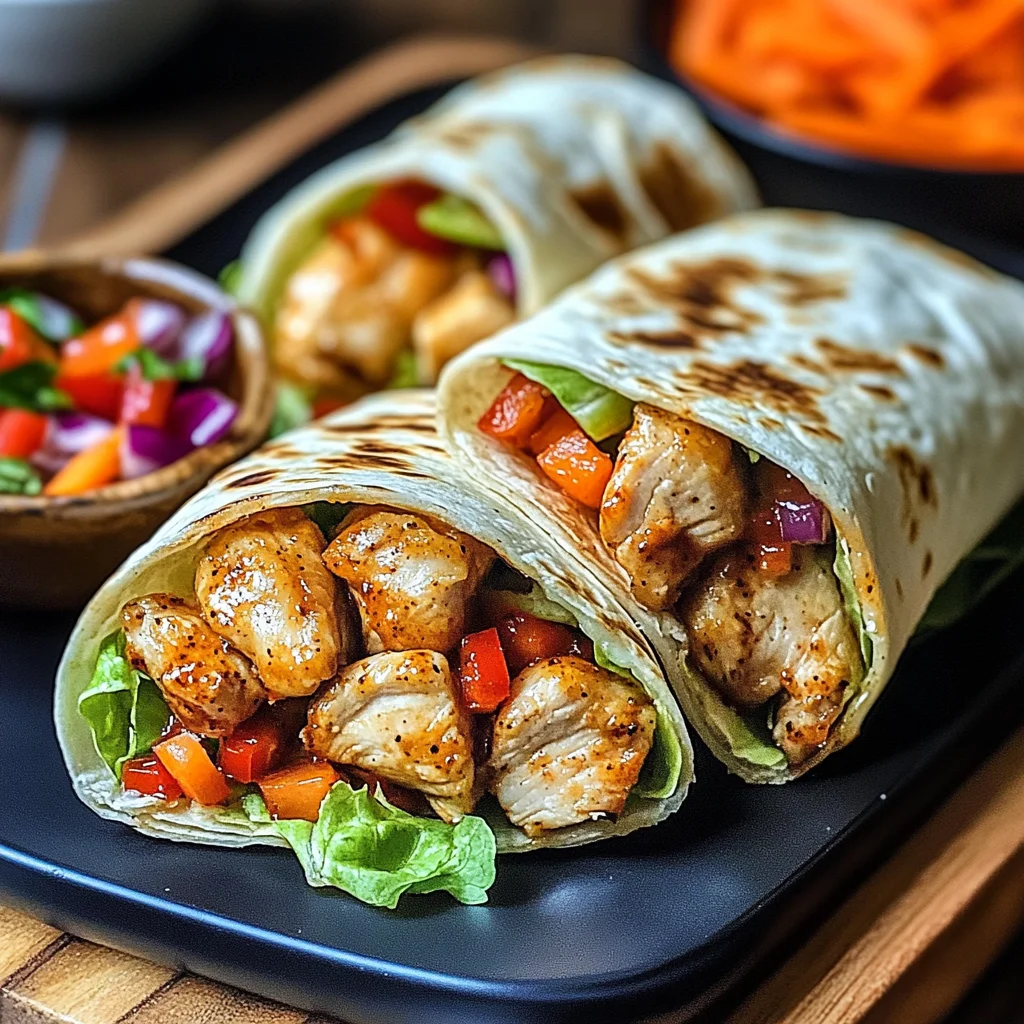 Firecracker Chicken Wraps