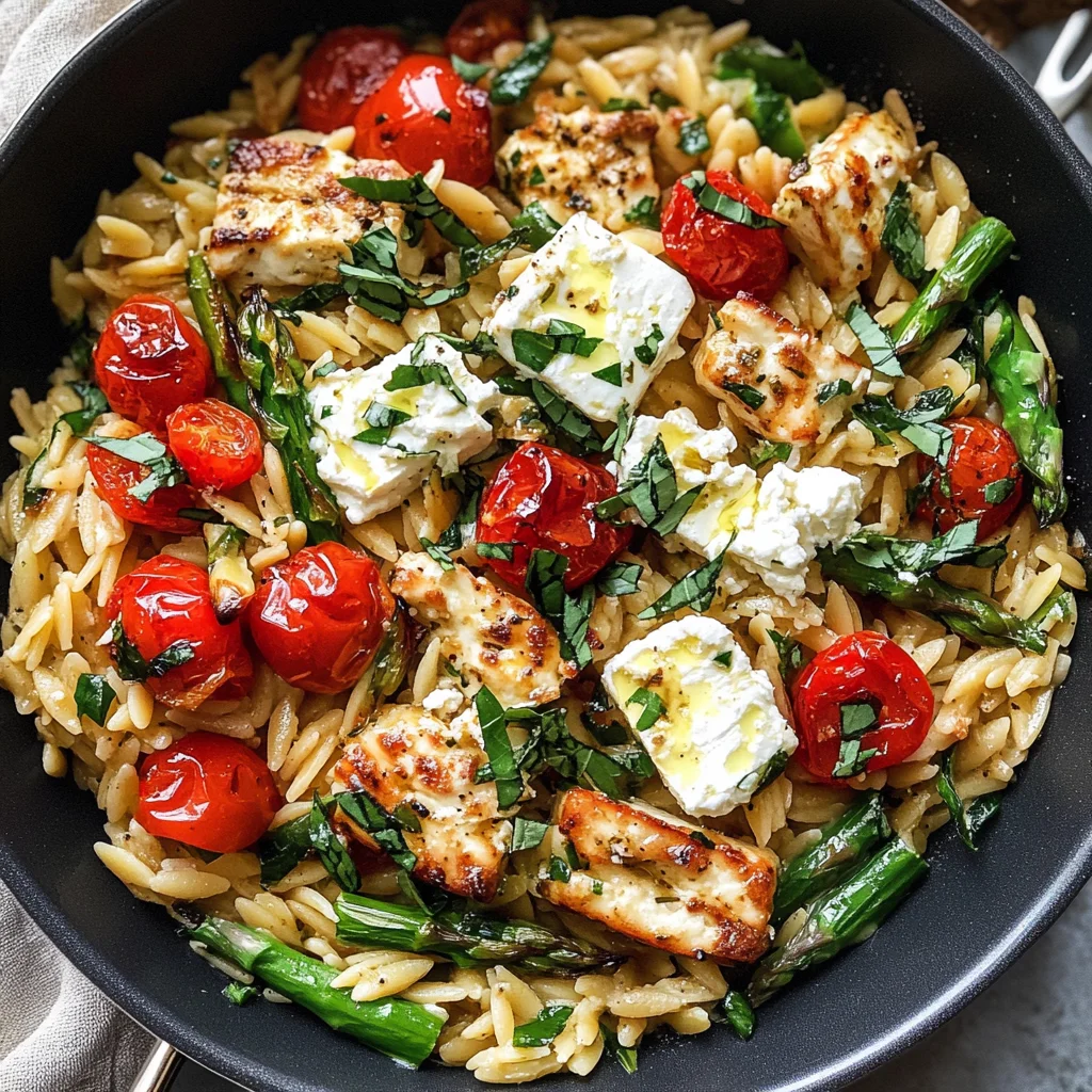 Healthy Baked Feta Orzo