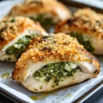 Healthy Pesto Stuffed Chicken Breast