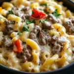 High-Protein Creamy Philly Cheesesteak Mac & Cheese