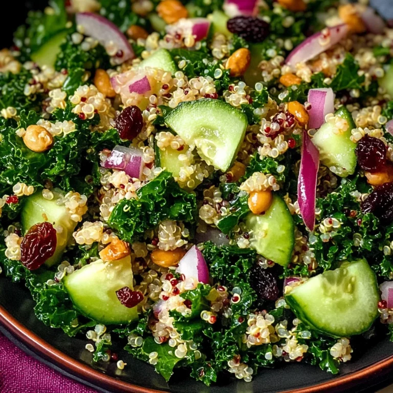 Kale Quinoa Salad - With Lemon Dressing