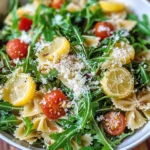 Lemon Arugula Pasta Salad