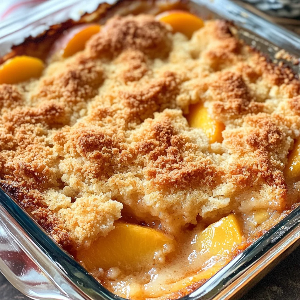 Old Fashioned Peach Crisp