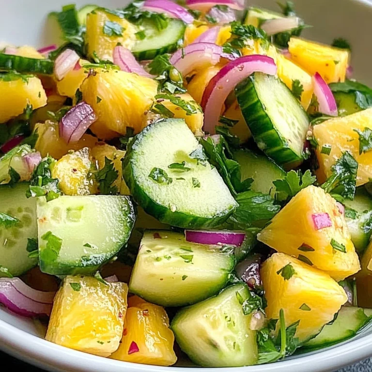 Pineapple Cucumber Salad