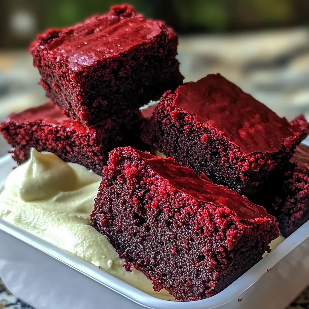 Red Velvet Brownie & Cheesecake Dip