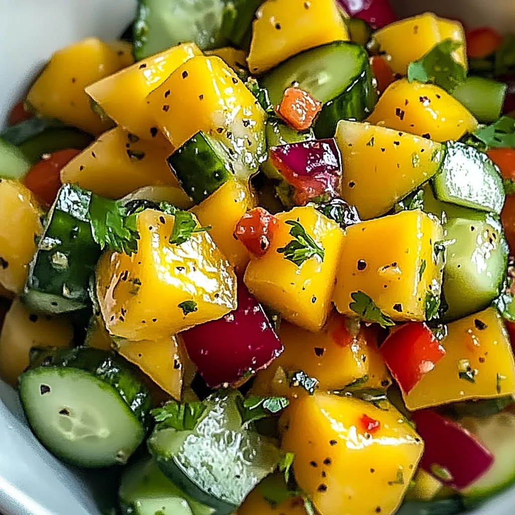 Refreshing Mango Cucumber Salad