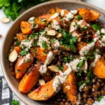 Roasted Sweet Potato Salad with Lentils