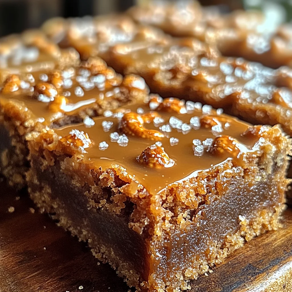 Salted Caramel Pretzel Blondies – The Perfect Sweet & Salty Treat!