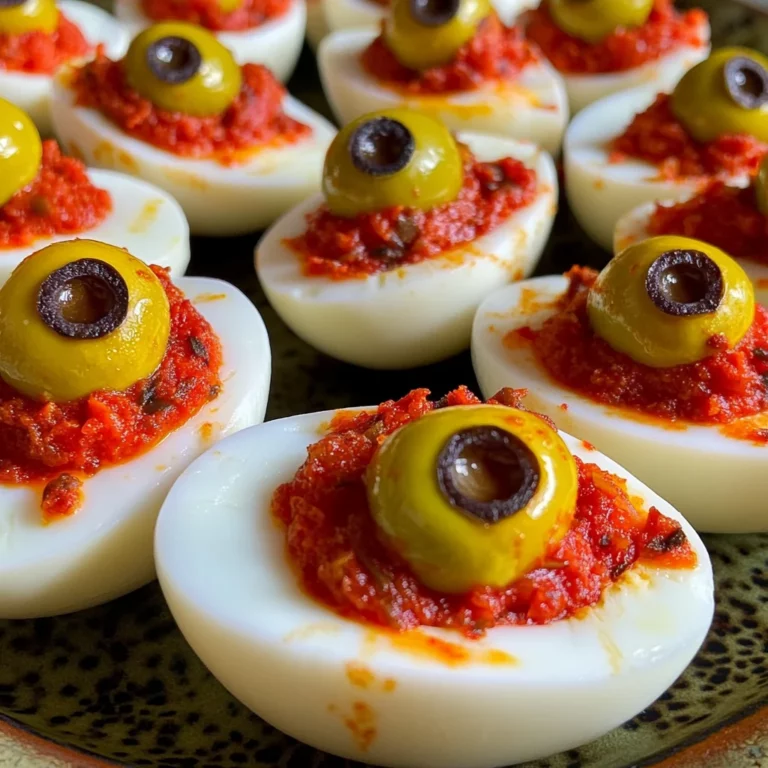 Spooky Deviled Eyeballs