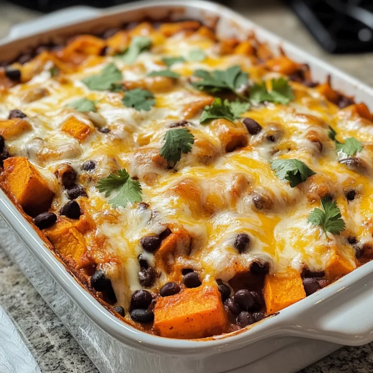 Sweet Potato and Black Bean Enchilada Casserole: A Hearty, Vegetarian Delight