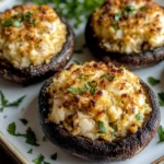 Tasty Crab Stuffed Portobello Mushrooms