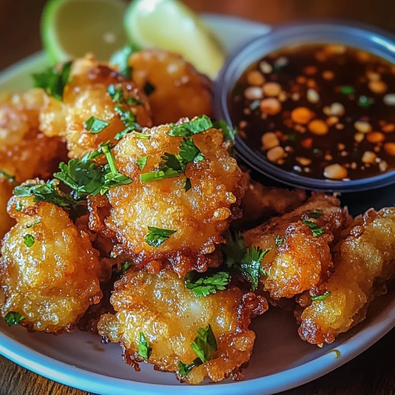 Vietnamese Style Shrimp Fritters with Nuoc Cham Dipping Sauce