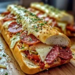 Baked Italian Sub Sandwiches