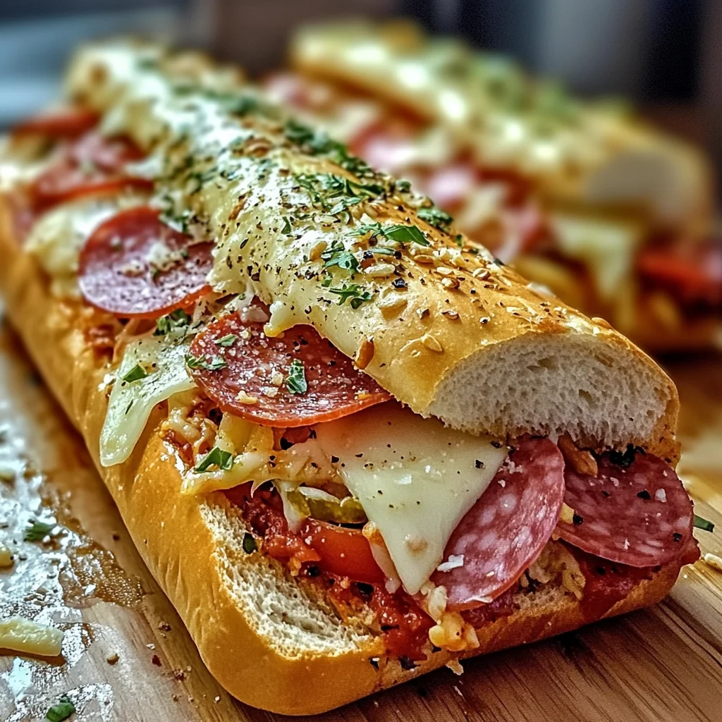 Baked Italian Sub Sandwiches