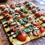 Bruschetta Flatbread Pizza Naan