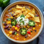 Crockpot Vegetarian Tortilla Soup