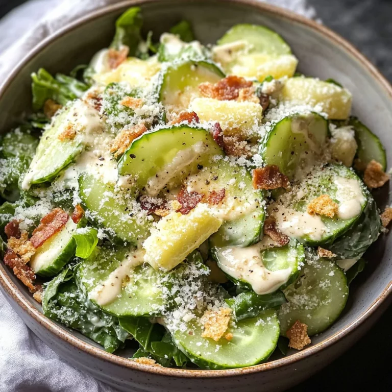 Cucumber Caesar Salad