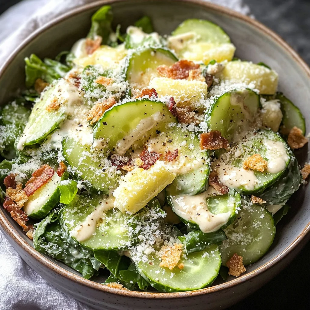Cucumber Caesar Salad