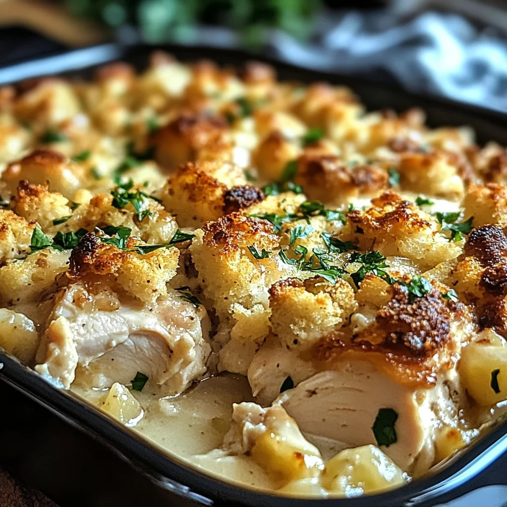 Dolly’s Chicken and Stuffing Casserole