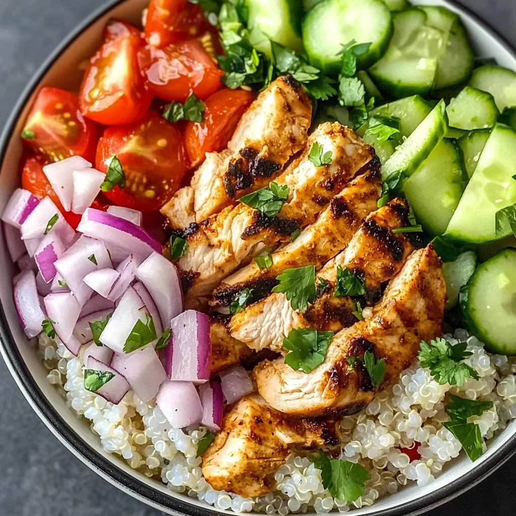 Healthy Chicken Shawarma Bowl