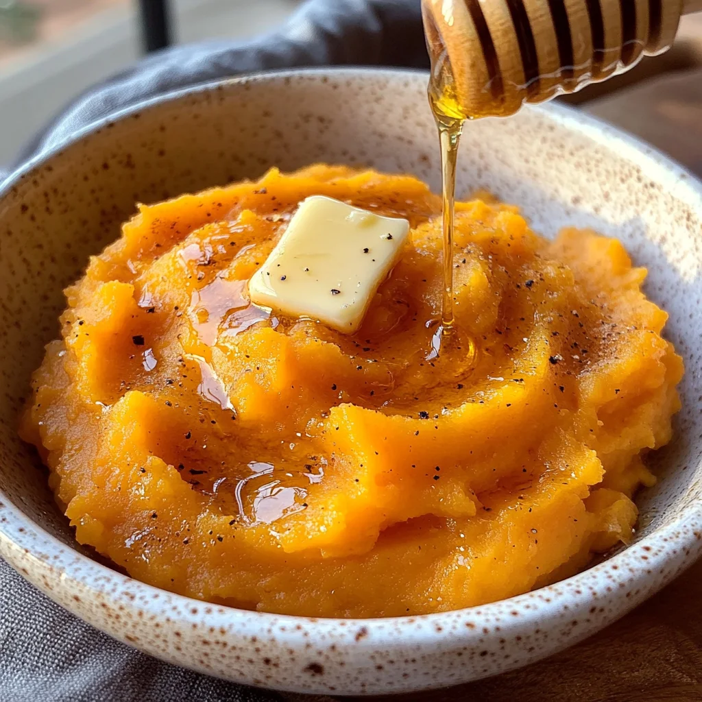 Honey Butter Mashed Sweet Potatoes