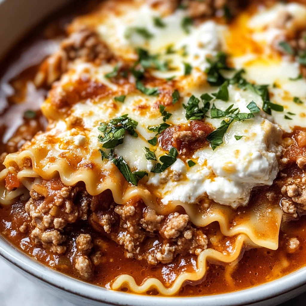 Lasagna Soup