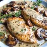 Mushroom Asiago Chicken