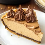 No-Bake Cream Cheese Peanut Butter Pie with Chocolate Whipped Cream