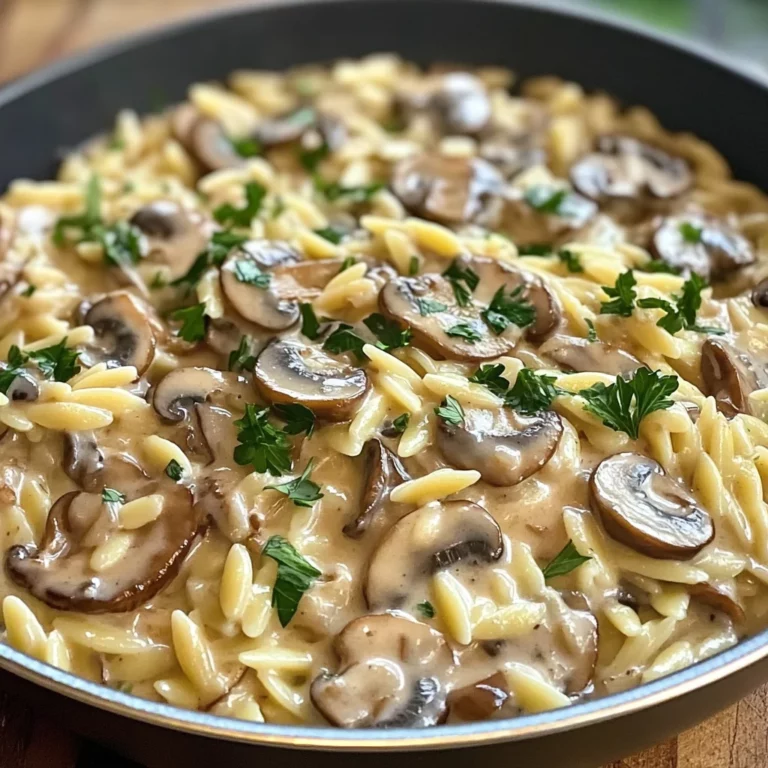 One-Pot Creamy Mushroom Orzo: Easy, Delicious Recipe!