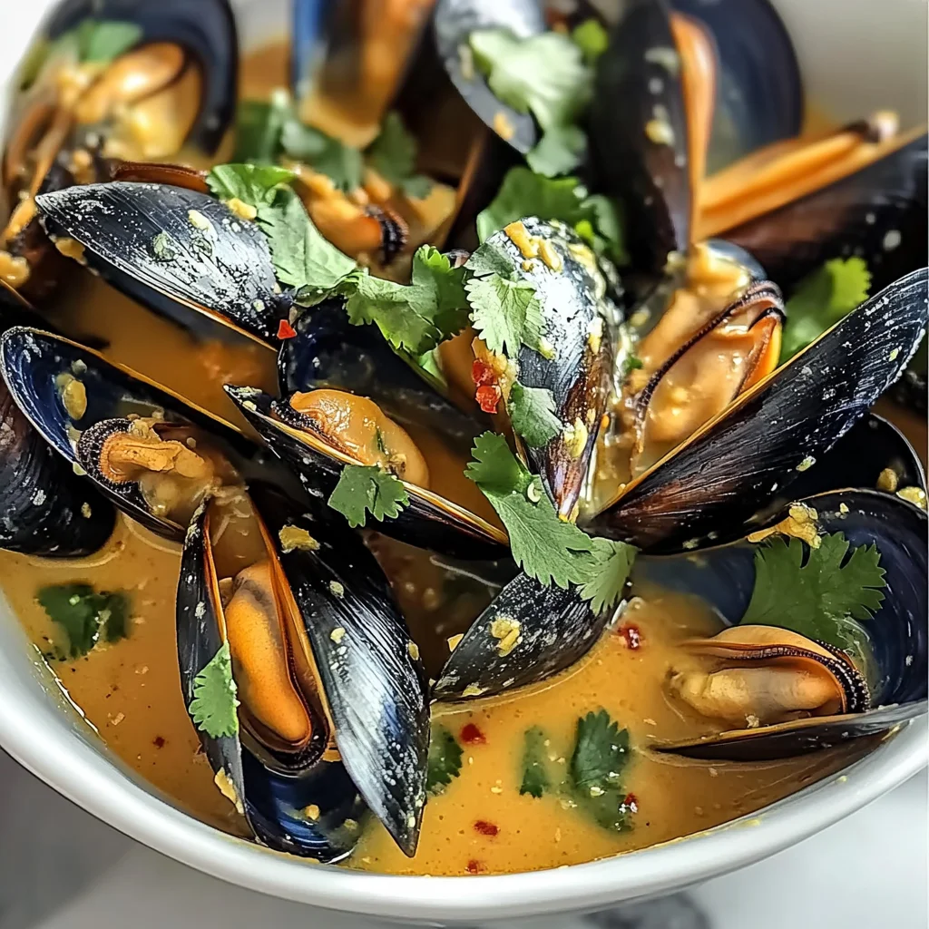 Thai Coconut Mussels