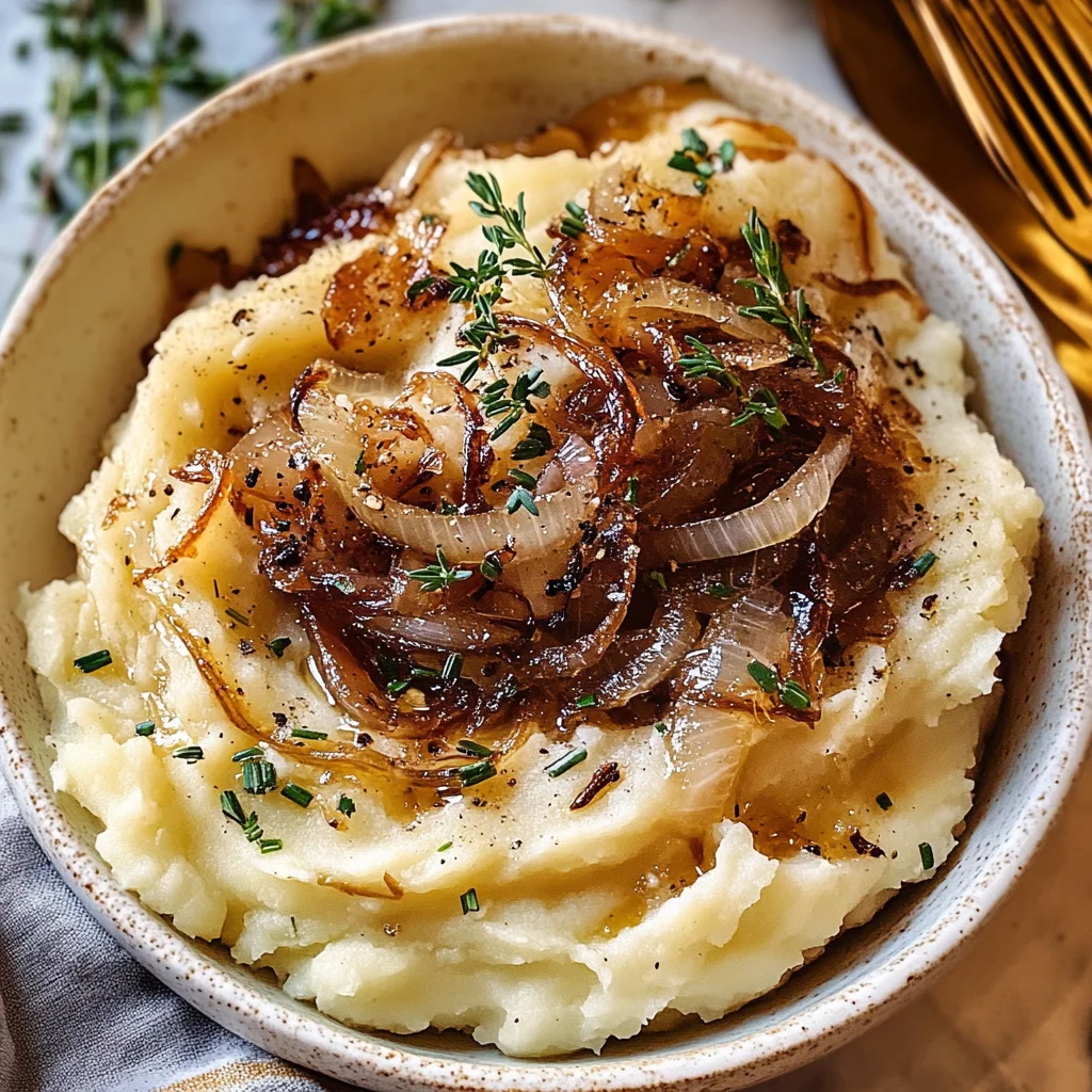 Best Ever Caramelized Onion Mashed Potatoes