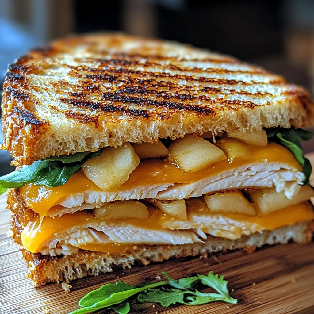 Apple Cheddar Turkey Panini
