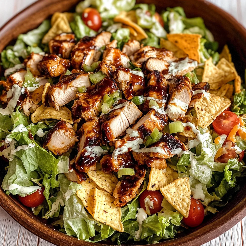 BBQ Chicken Chopped Salad with Cilantro Ranch