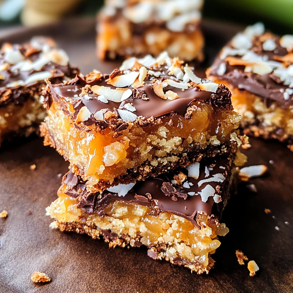 Caramel Coconut Bars