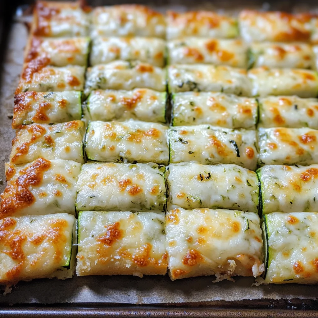 Cheesy Zucchini Breadsticks