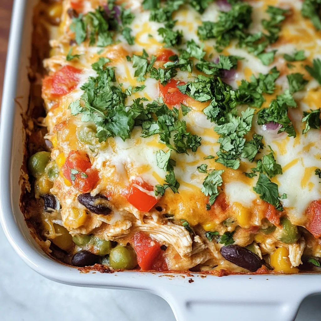 Chicken Burrito Casserole