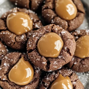 Chocolate Caramel Blossoms