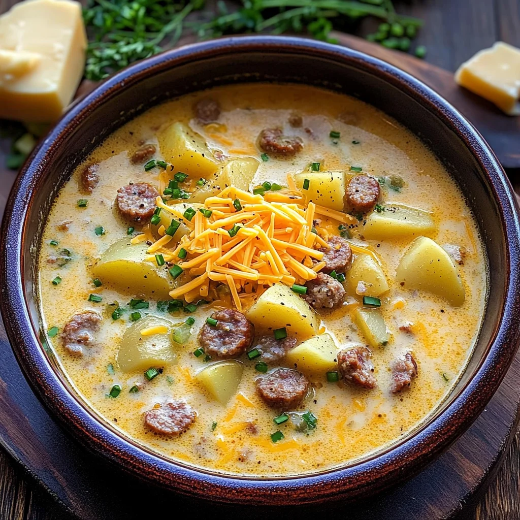 Classic Pork Sausage Potato Soup
