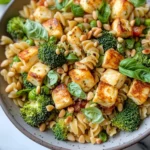 Colorful Halloumi Pasta Salad
